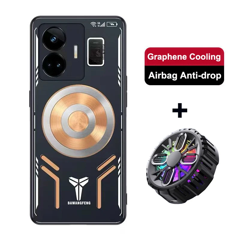 For OPPO Realme GT Neo 5 Case GT2 GTNeo 2 3 5 SE 5G Copper Aluminum Heat Dissipation Cover For Realme GT2 Master Explore Shell