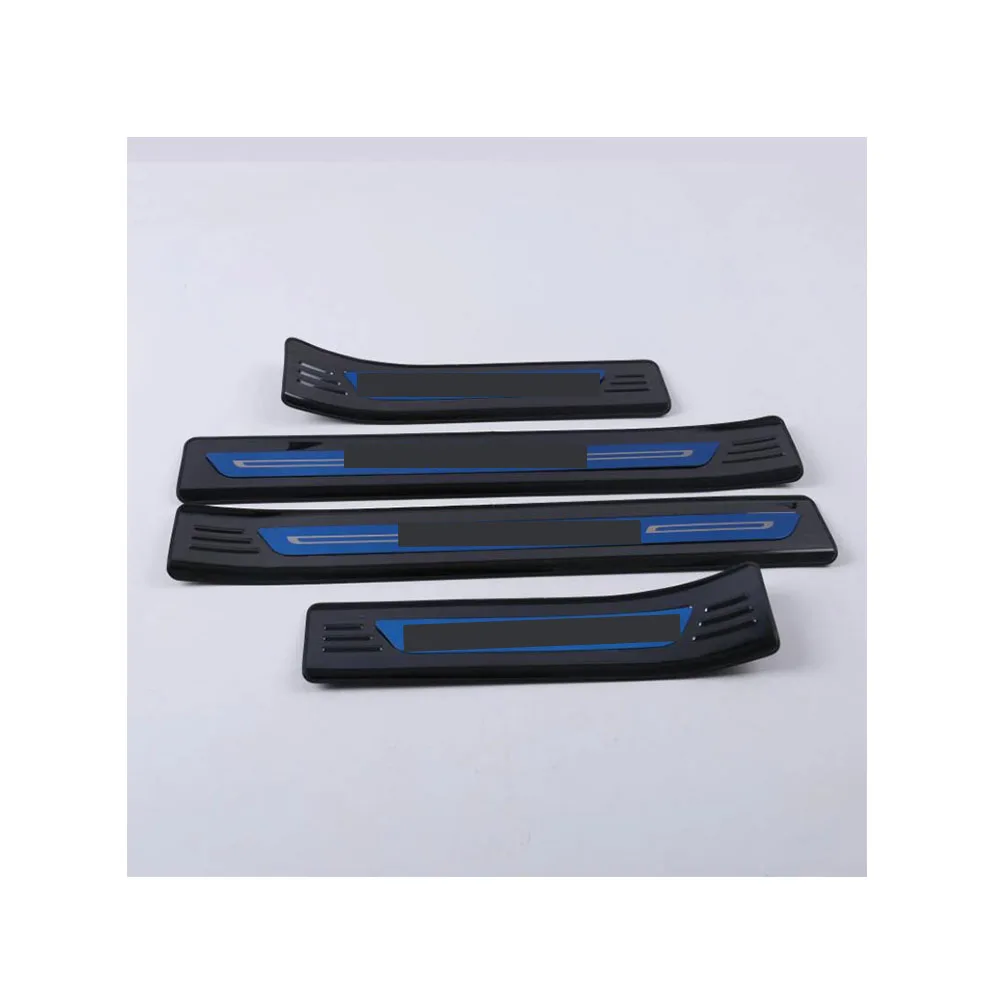 Car Body Door Sill Strip Scuff Plate Frame External Cover Threshold 4PCS For Mitsubishi Eclipse Cross 2017 2018 2019 2020 2021