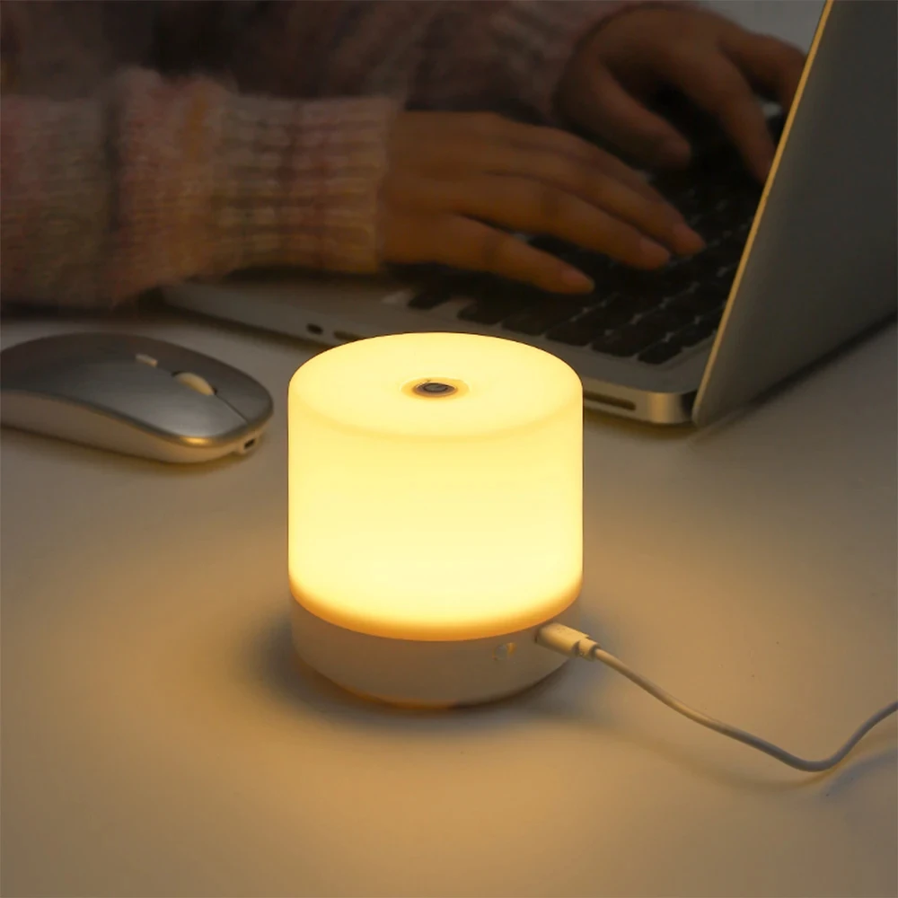 Touch Night Light Bedside Lamp Small USB Charging 3 Modes Dimming Table Lamp Bedroom Eye Protection For Kids Gift LED Book Lamp