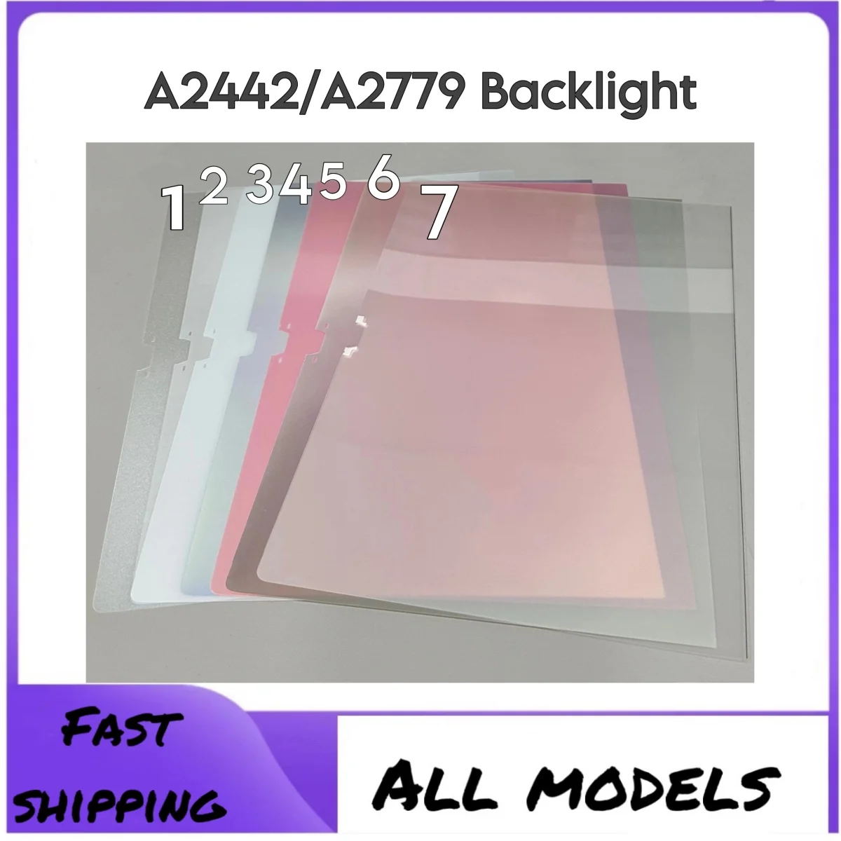 العلامة التجارية الجديدة ل A2442 A2485 A2681 A2941 A1502 A1466 شاشة LCD الخلفية ورقة عاكسة #1
