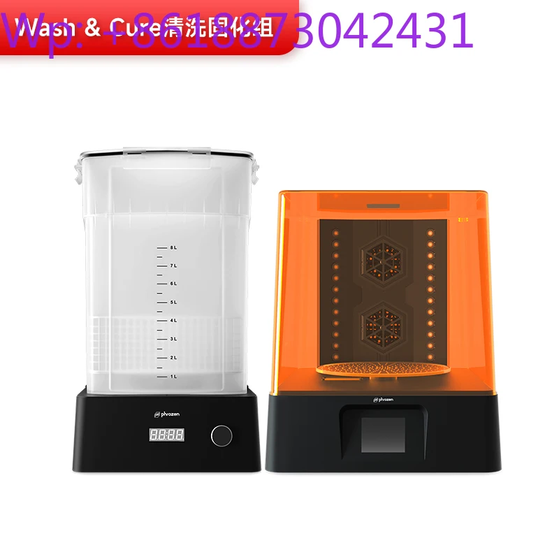 Cleaning and Curing Machine, Cleaning + Curing + Air Drying Function, Light Curing 3D Printer Post-processing Equipment   1PCS