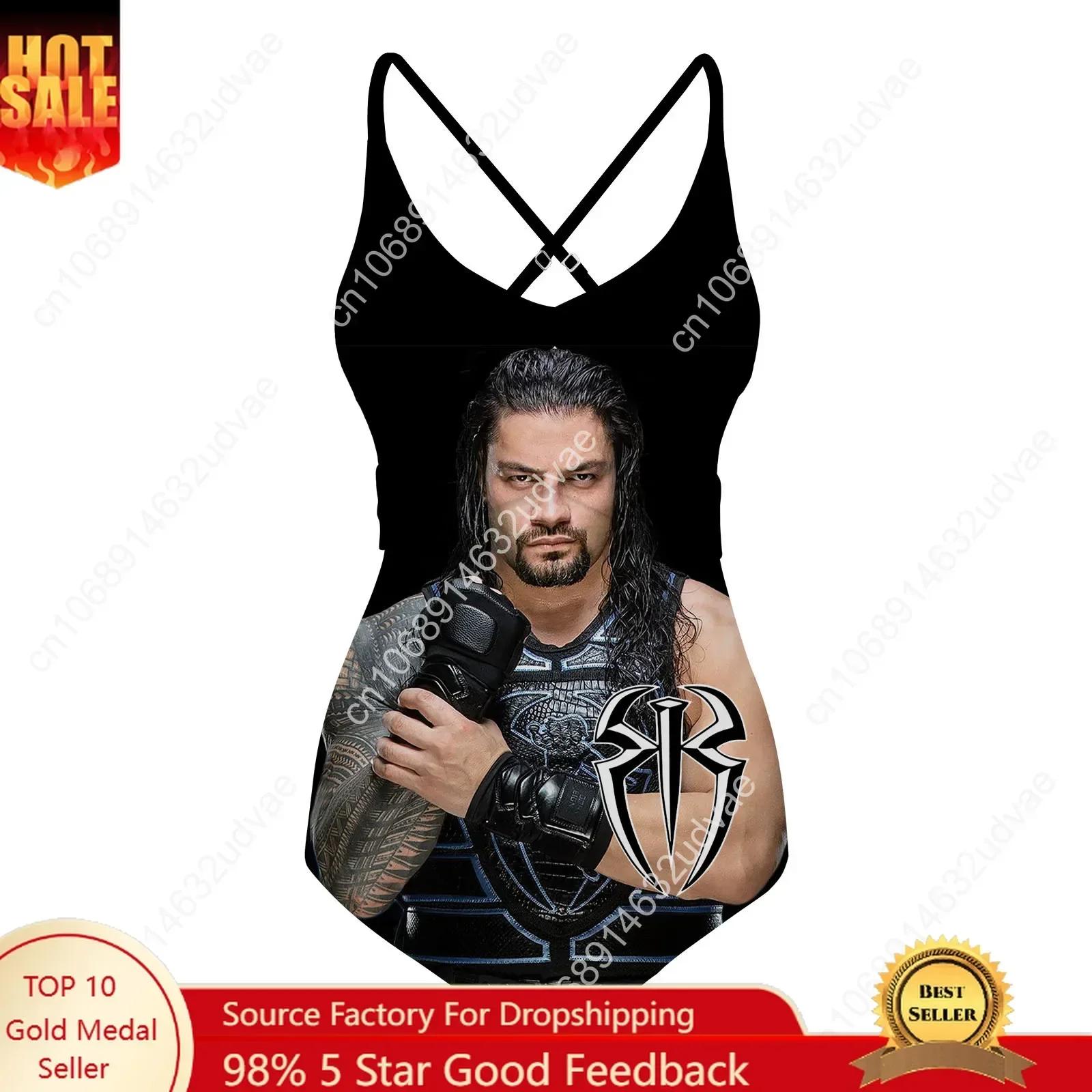 Roman Reigns Swimsuit Womens Sling Swimsuits Personalized Sexy Swimwear Pool Party Beach Bikini Summer Customize Bathing Suits