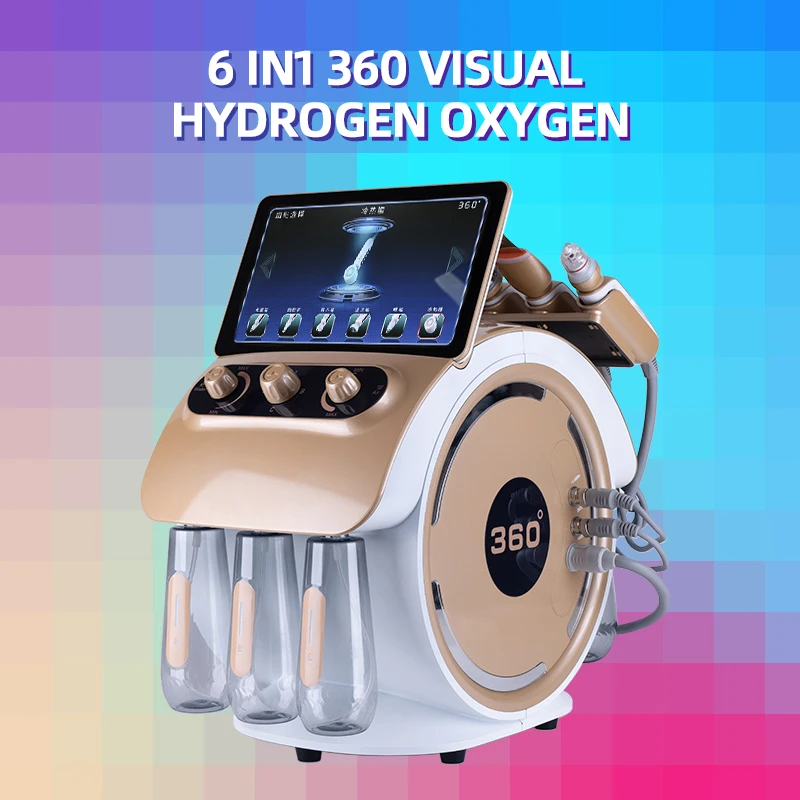 

6 IN1 Facial Care Water Dermabrasion Machine Anti-Aging Wrinkle Reduction Shrink Pores Deep Cleaning Eliminate Dark Circles Skin