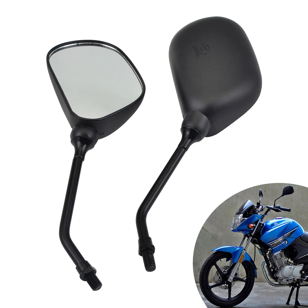 Motorcycle Side Mirror for Yamaha YBR125 2016 2017 2018 2019 YBR 125 10mm Left Right Thread Screw Mounting Rearview Mirrors