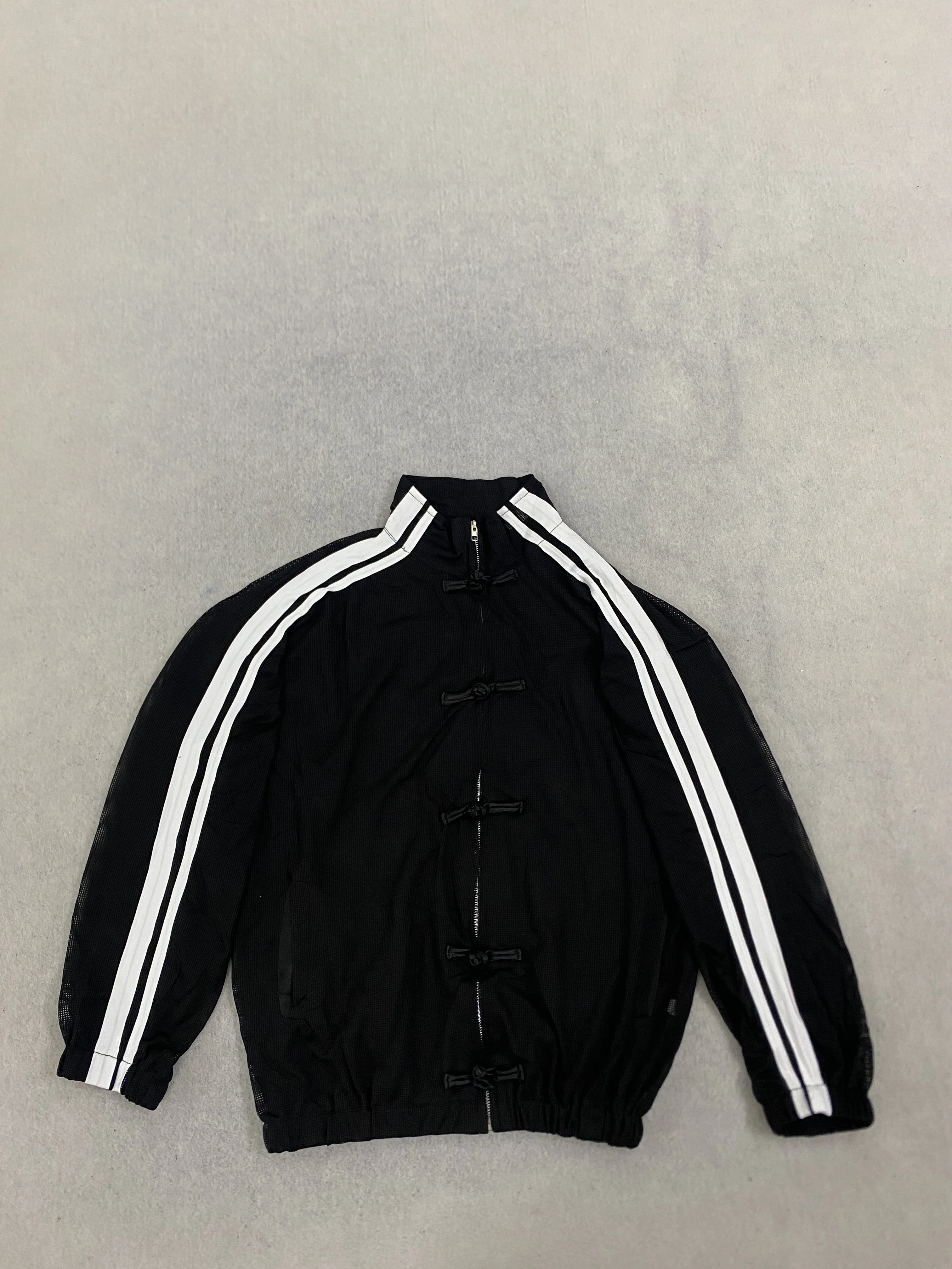 Vintage Zip Hoodie - Cárdigan vintage deportivo de malla con