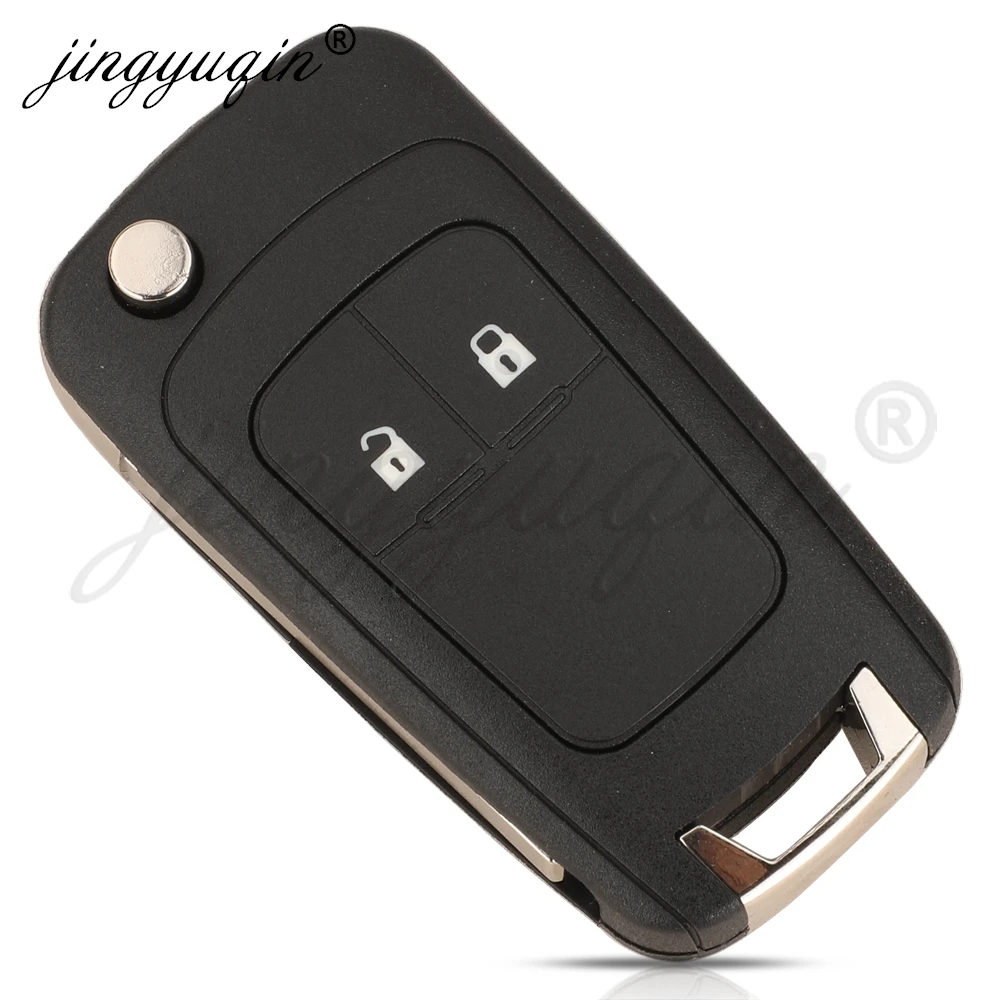jingyuqin Flip Remote Car Key 433MHz 4D Chip For Chevrolet Sail 2019 2020 2021 Buick Regal Opel Key Control Fob Aftermarket