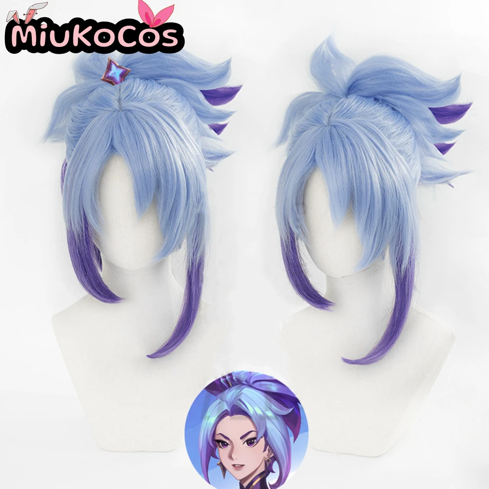 

IN STOCK KDA Akali Cosplay Wig MiukoCosplay Game LOL Cosplay