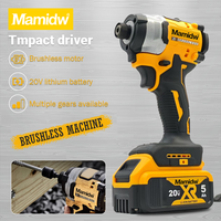 Mamidw Electric Impact Driver Drill 4 Speed Brushless Motor Electric Screwdriver 20V Power Tools For Dewalt Battery PIN