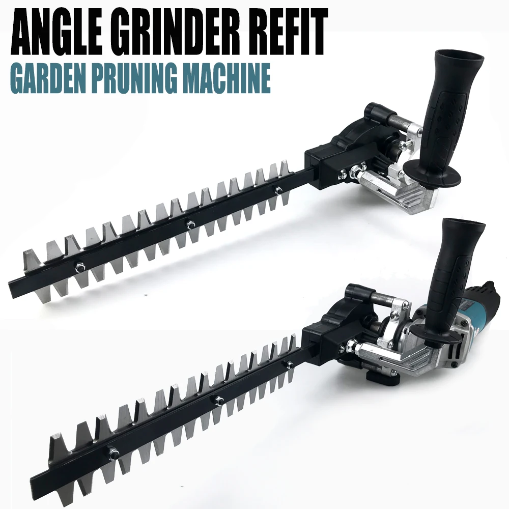 Angle Grinder Refit Garden Pruning Machine Tool Hedge Trimmer Pruning Tools Garden Home Compatible with 110 115 Type Angle Grind