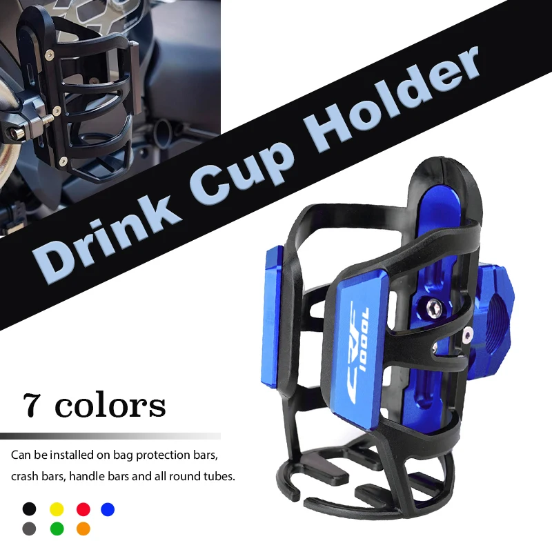 For Honda CRF1100L Africa Twin CRF1000L CRF 1000 L 1100L  Motorcycle Beverage Water Bottle Cage Drinks Holder Water Cup Holder