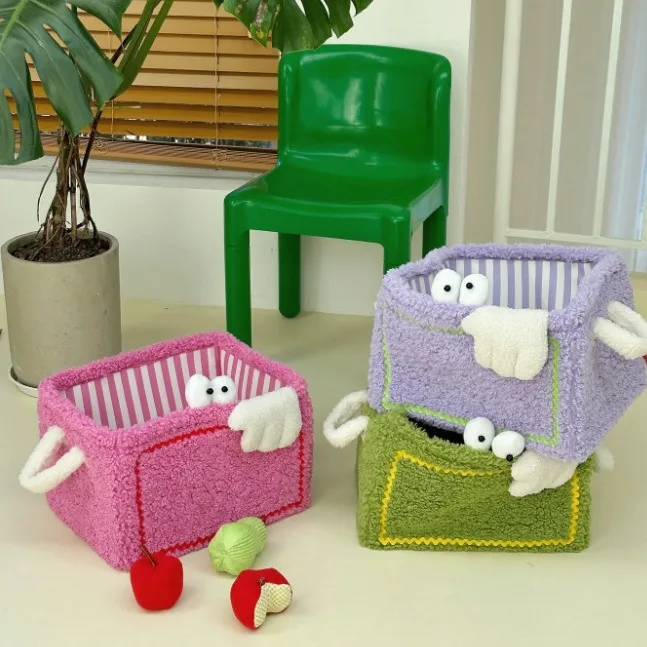 Miscellaneous Snacks Toys Sorting Basket Home Toy Basket Cute Decoration Storage Basket Cartoon Foldable Dirty Clothes Basket