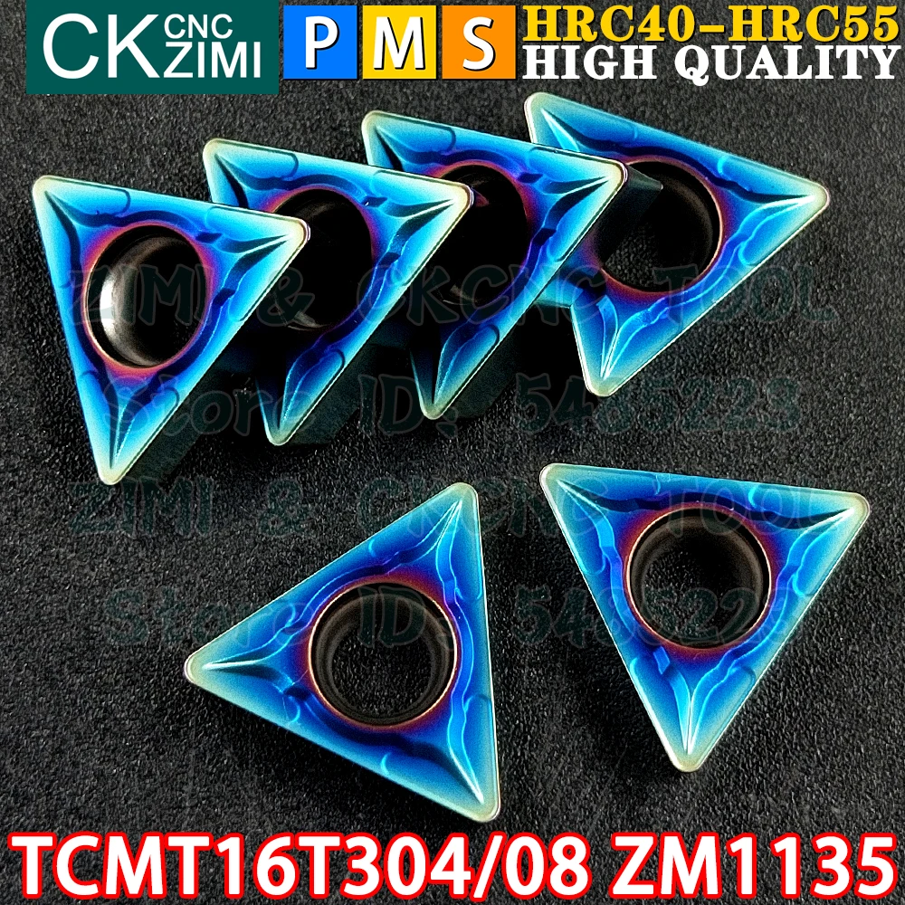 TCMT16T304 ZM1135 TCMT16T308 ZM1135 Carbide Inserts External Internal Turning Inserts Tools TCMT 16 CNC Metal Lathe Cutter Tools