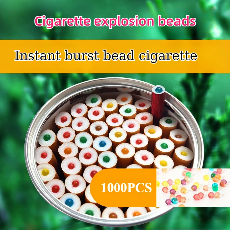 1000PCS cigarette beads Cold Ice Mint Fruit Mix Smoke beads Fresh breath Better taste Portable Tobacco explosion bead Men Gift
