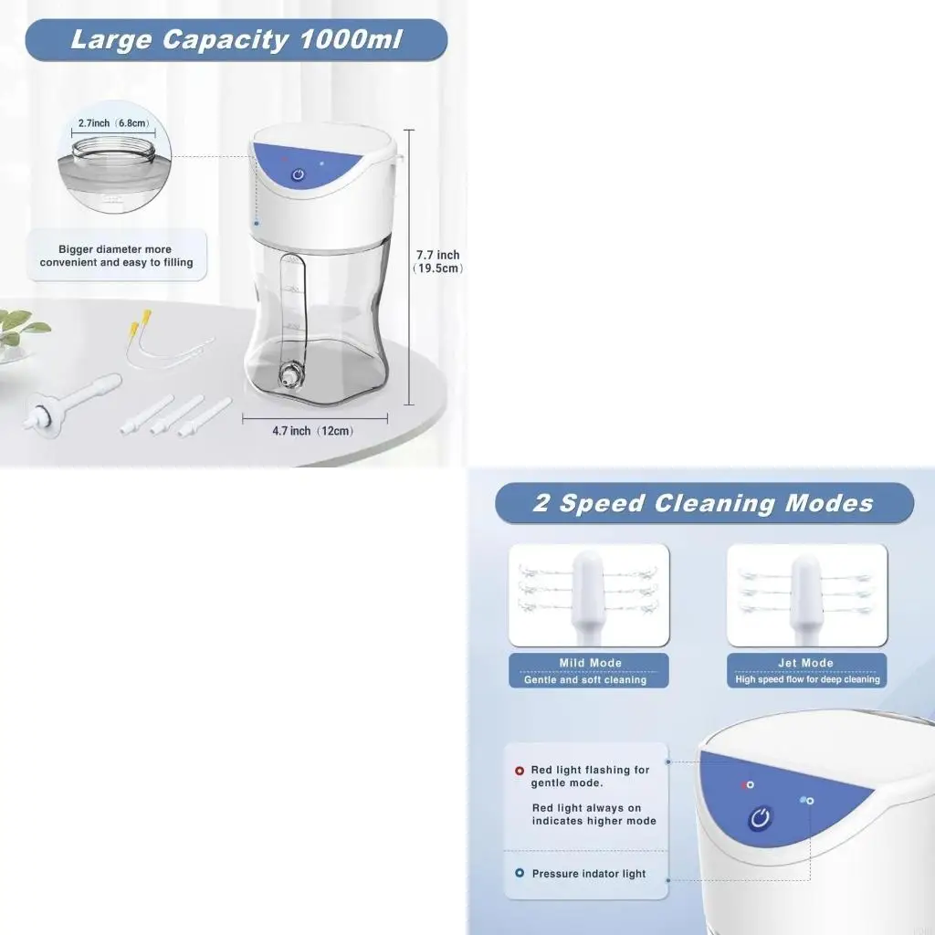 

Electric Enema Set Adjustable System Plastic Texture for Constipations Relief Automatic Control Reusable Design