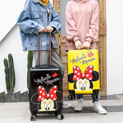 20inch Disney Mickey Mouse Kids Cartoon Travel Suitcase On Wheels Cute Trolley Luggage Children Lovely Cabin Rolling Luggage