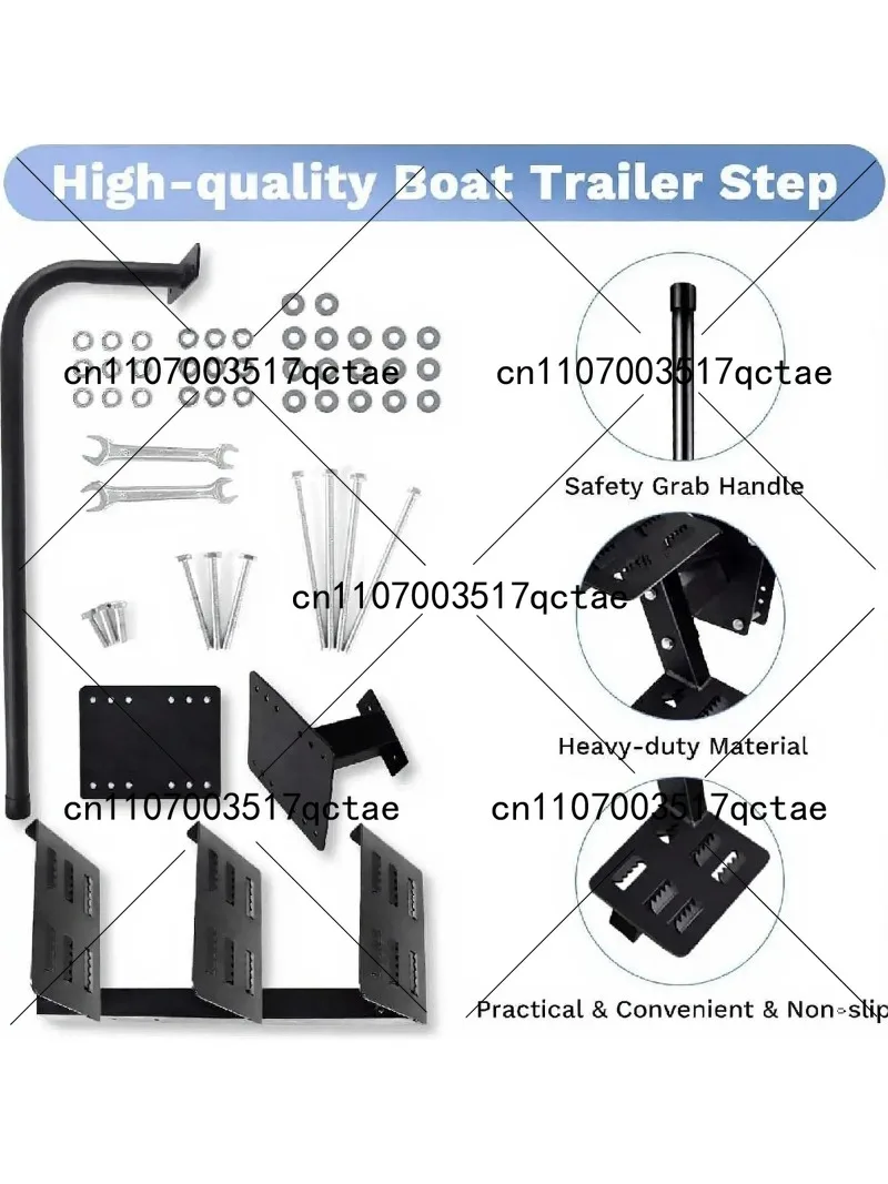 Universal Step Pedal for Marine Boat Trailer - Heavy Duty Aluminum