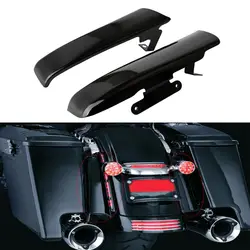 Motorcycle Black Rear Fender Saddlebag Filler Panels Strips For Harley Touring CVO Electra Glide Ultra Classic Road King 14-21