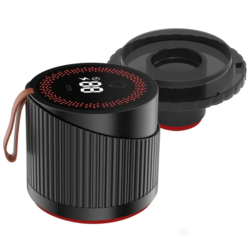 ABWR-مجموعة سدادة مكنسة ميسون الكهربائية، 4 في 1 جرة مكنسة كهربائية لبرطمانات ميسون ذات الفم الواسع والعادي، لزجاجة النبيذ الجرار