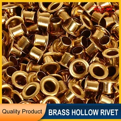 M0.9 M1.3 M1.5 M1.7 M2 M2.5 M3 M4 M5 M6 Brass Copper Hollow Rivet GB876 Circuit Board PCB Nails Through-Hole Tubular Rivet Nuts