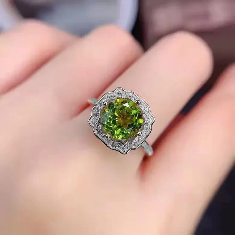 Solid 925 Sterling Silver Origin Emerald Gemstone Ring Females Anillos De Silver 925 Jewelry Green Emerald Anel for Women Girls