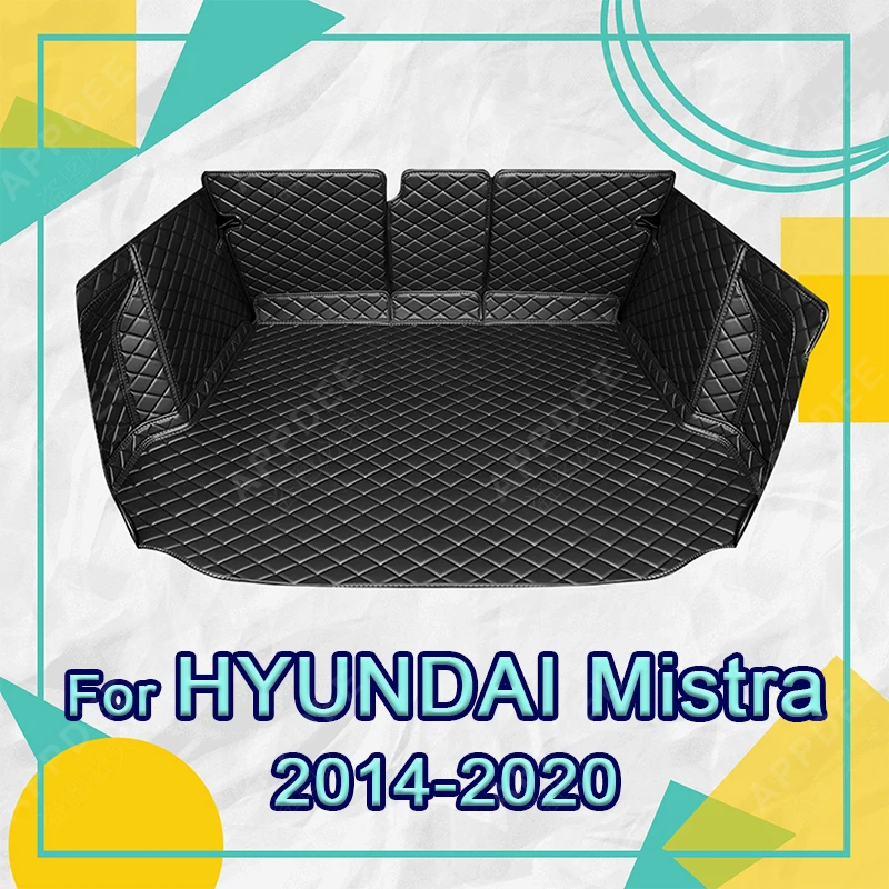 Auto Full Coverage Trunk Mat For Hyundai Mistra 2014-2020 19 18 17 16 15 Car Boot Cover Pad Interior Protector Accessories