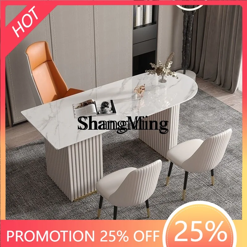 

Роскошный стол FG из каменной плиты для оральной клиники, консультационный стол от лица до лица, компьютерный стол для небольшой квартиры, современный стол