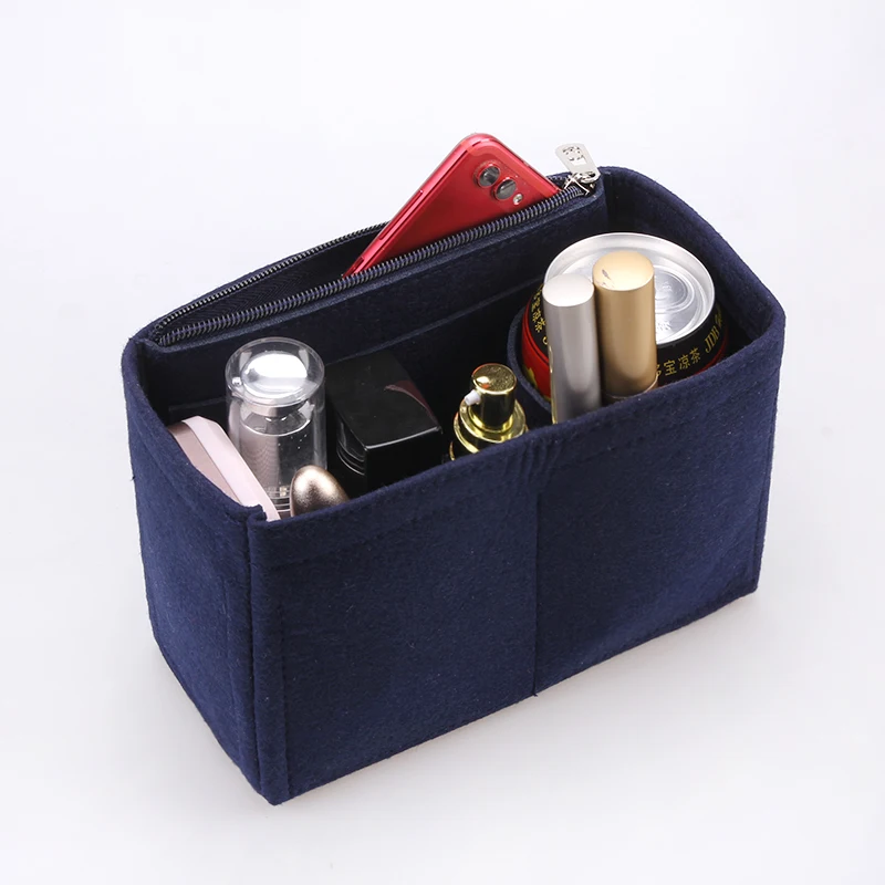 Fits For Goyard ANJOU Mini Felt Cloth Insert Bag Organizer Makeup Handbag Travel Inner Portable Cosmetic Original Organize Bags