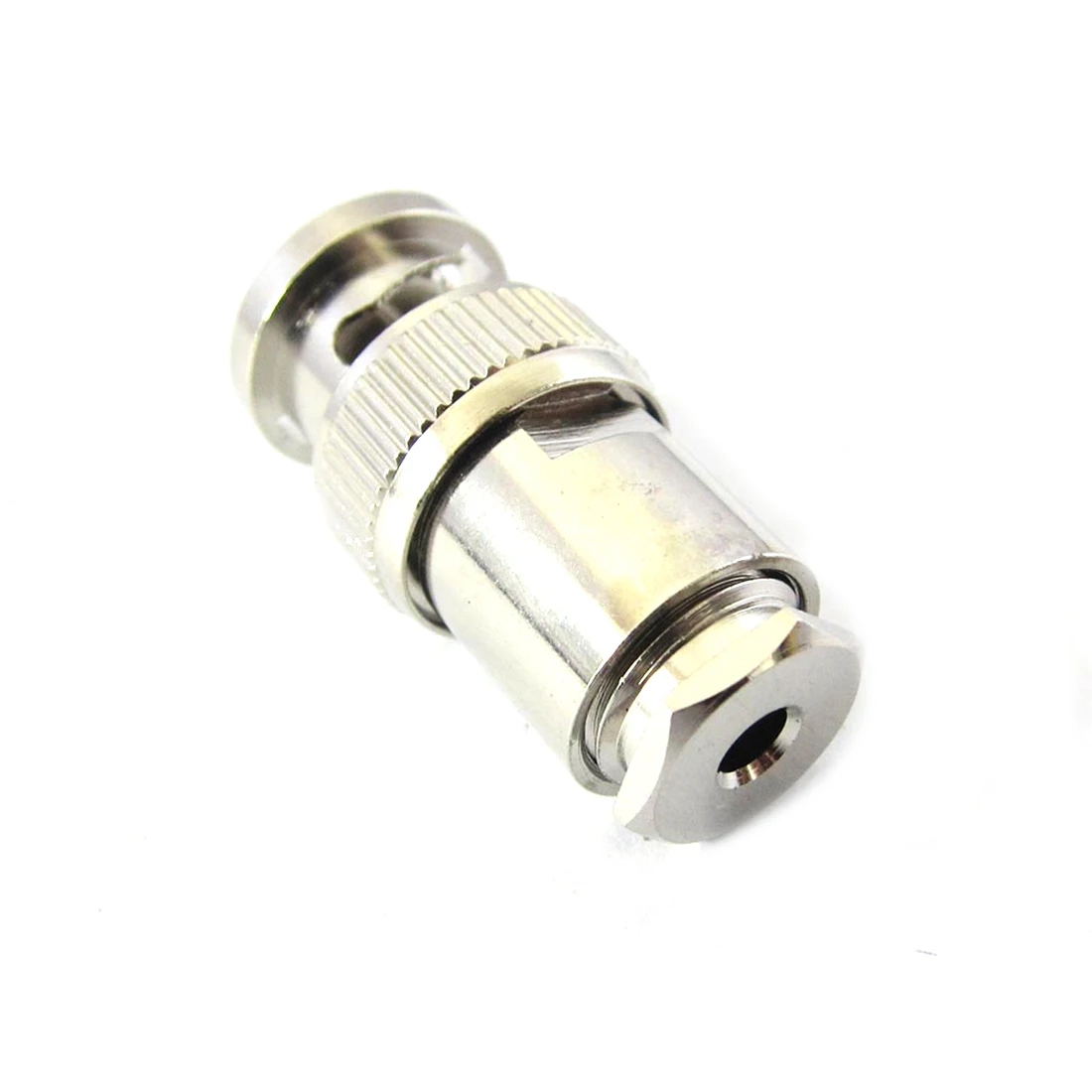 1PC BNC male plug RF coax connector clamp for RG58 RG142 cable straight nickel NEW wholesale
