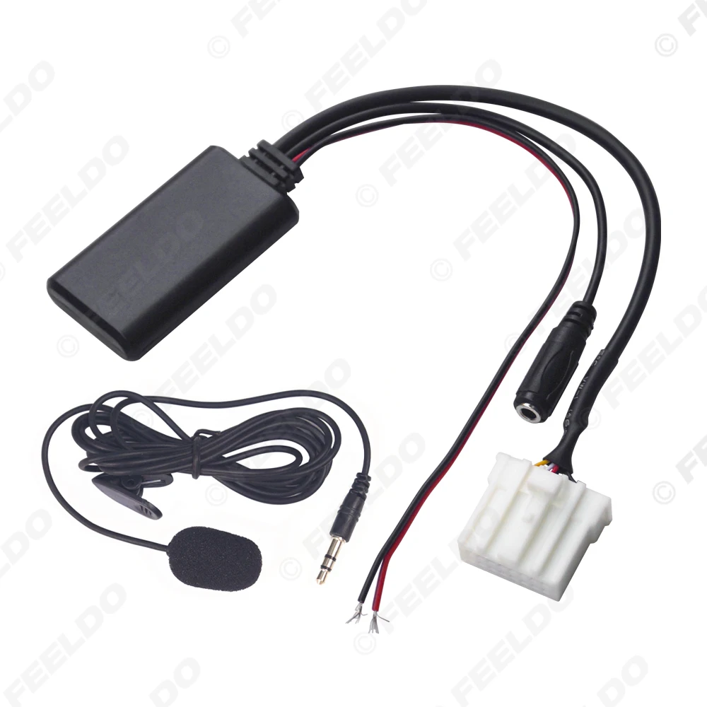 Car Aux-in Wireless Bluetooth Adapter Module Audio Radio Receiver for Mazda 3/6 M3 M6 Pentium B70 CD Host with AUX Cable
