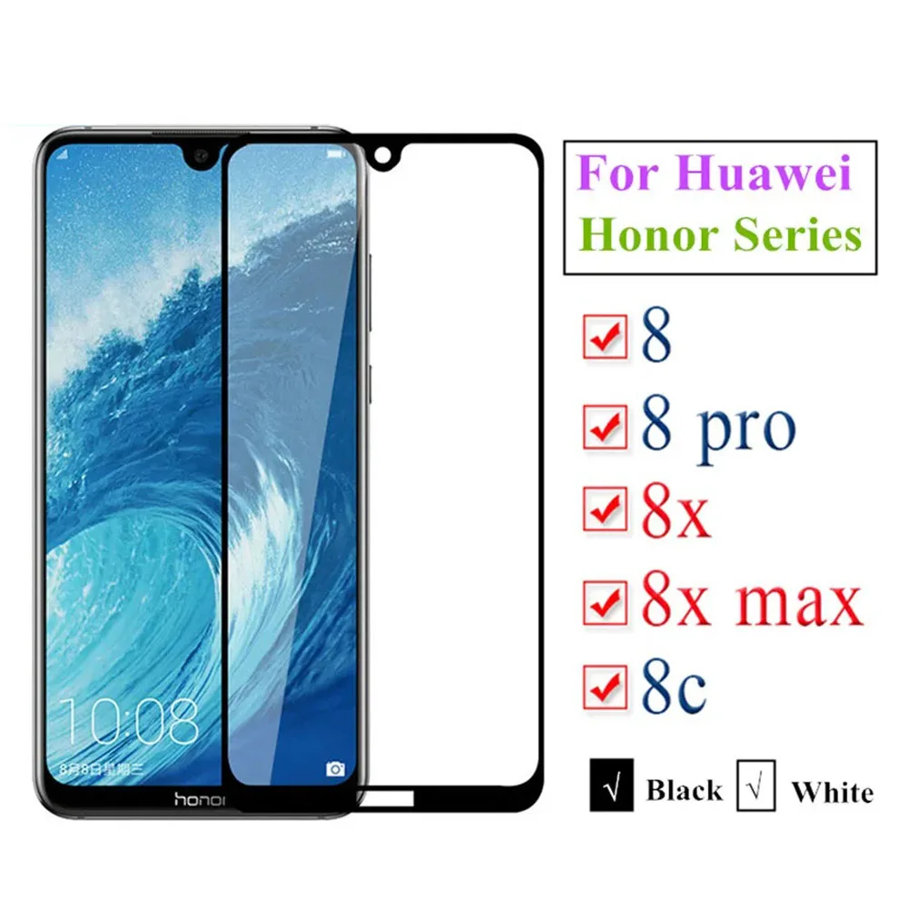 Protective Glass On Huawei honor 8X Max 8C 8 Pro Screen Protector Tempered Glass Huavei Hauwei Huawey Honer Honor 8 Lite 9H Film