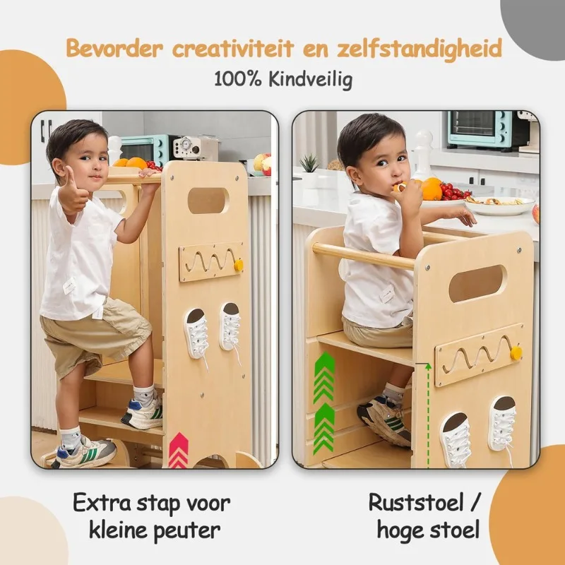 مقعد غسيل يدوي للأطفال مقعد غسيل يدوي للأطفال برج قائم مسند قدم مونتيسوري برج تعلم