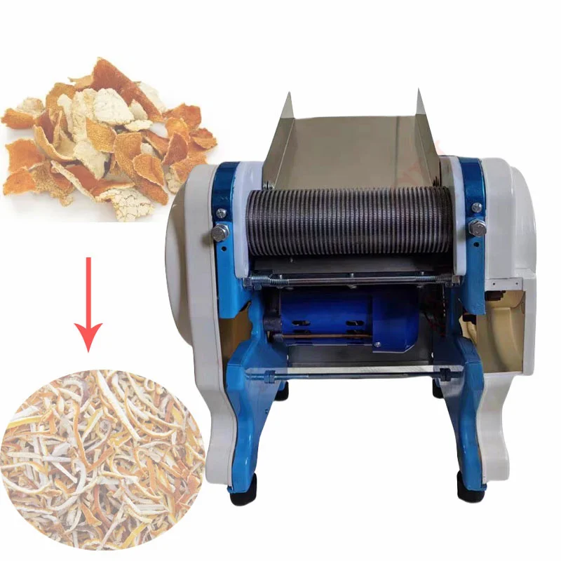 550W 220V Desktop Commercial Dried Chili Shredder 2/3/4/6mm Electric Tobacco Cutting Machine Small Food Shredder