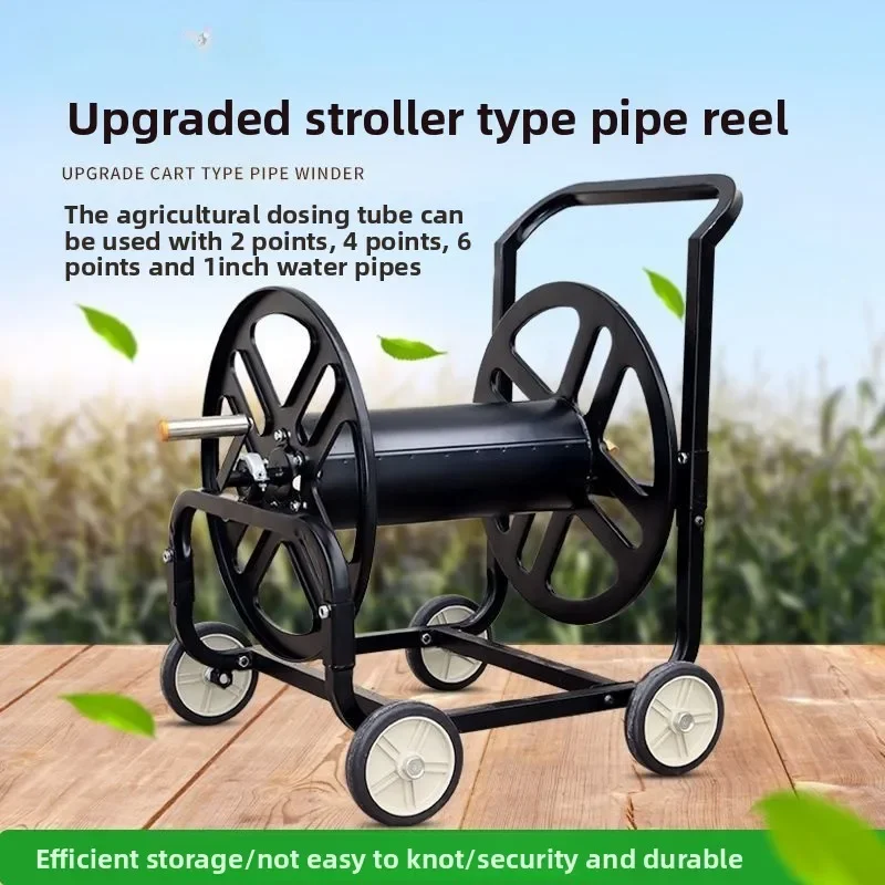Premium Agricultural Hand Crank Pipe Collector Anti-winding Water Pipe Rack Spray High Pressure Pipe Coil Machine