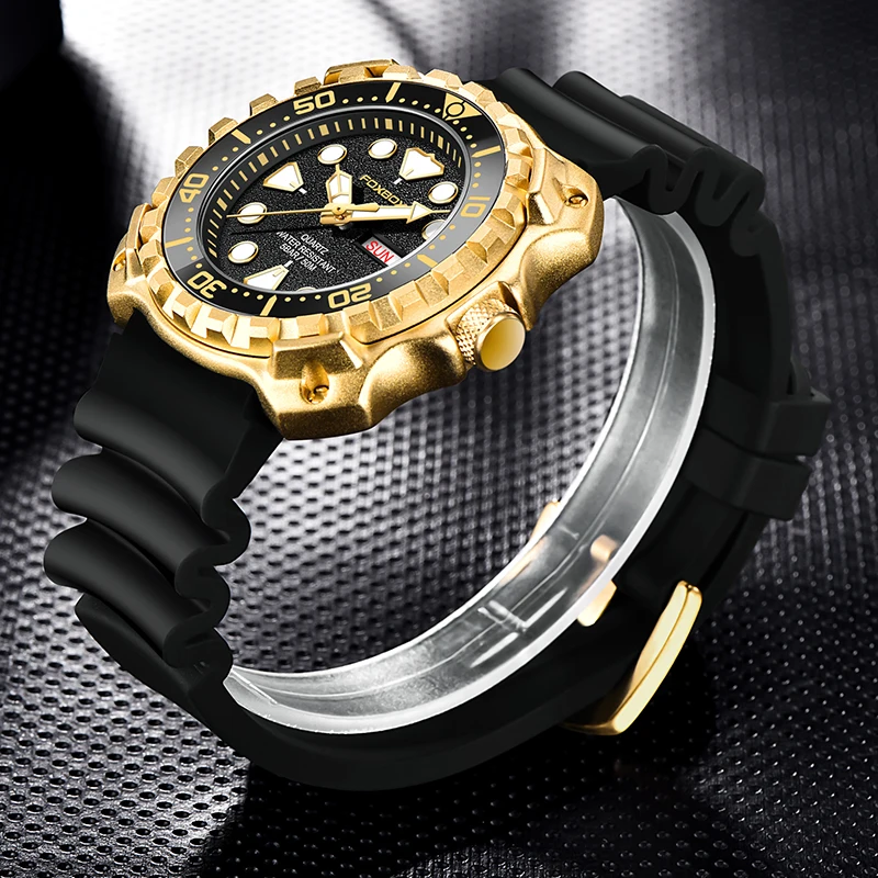 2025 LIGE موضة ساعات رجالي Foxbox العلامة التجارية الفاخرة الطلب الكبير ساعة رياضية للرجال مقاوم للماء ساعة مضيئة كوارتز تاريخ على مدار الساعة