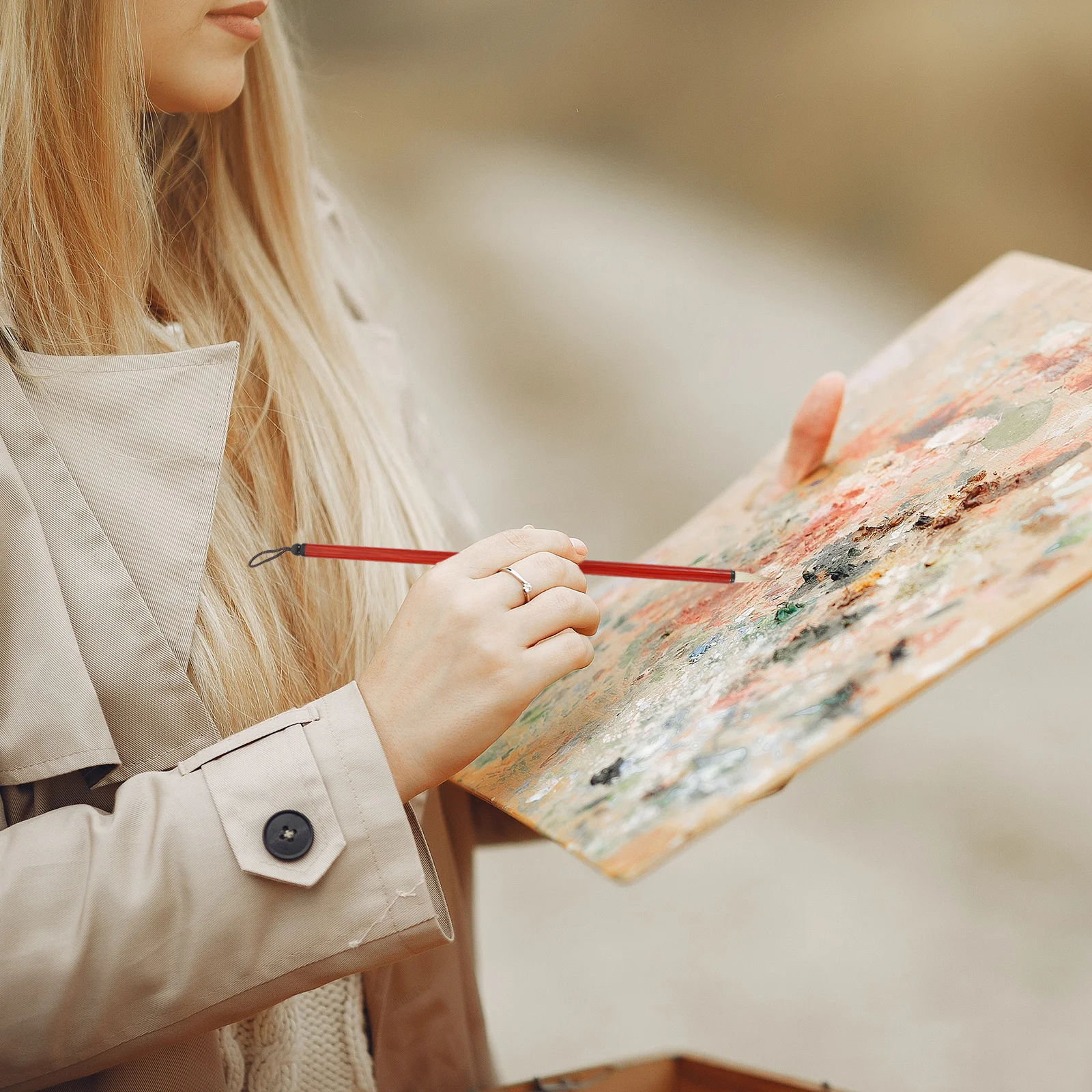 

3Pcs Chinese Small Calligraphy Brush Durable Soft Tip for Painting Writing Drawing Practice Art Tools Chinese Calligraphy Brush