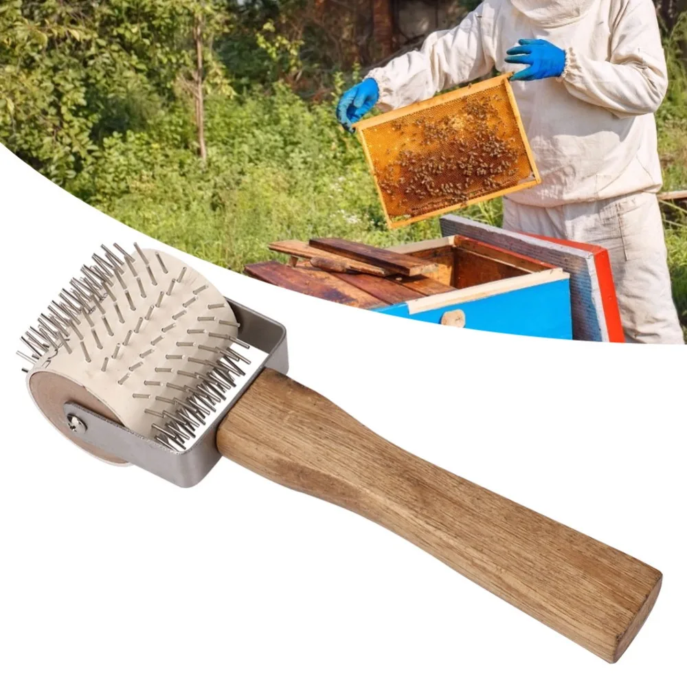 Easy to Clean Stainless Steel Propolis Collector Durable Roller Type Beekeeping Roller Honey Extracting Tool Beekeeping Supplies