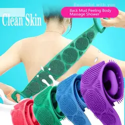 Magic Silicone Brushes Bath Towels Rubbing Back Mud Peeling Body Massage Shower Use For Hand Face Feet Body Clean Frequent Use