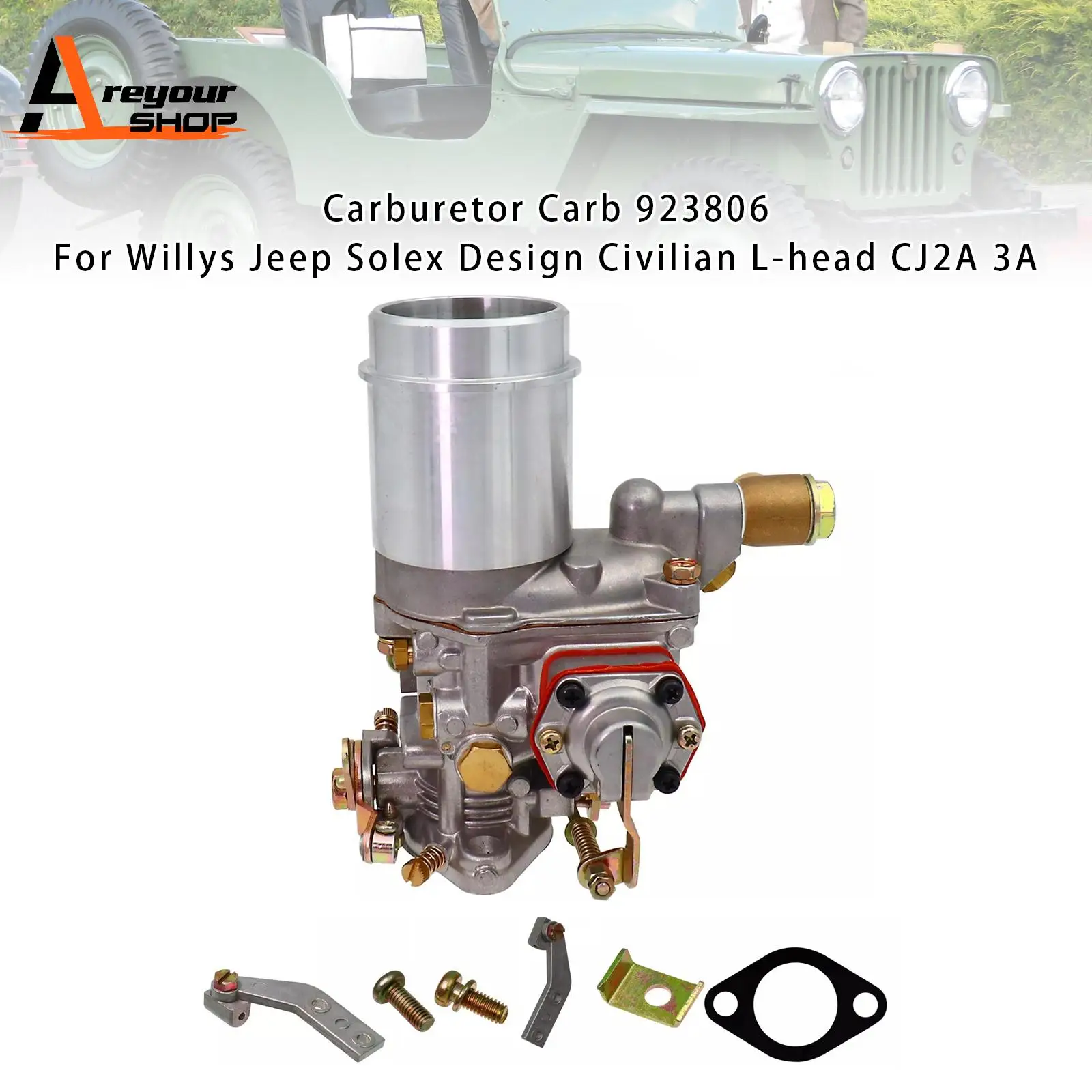 

Карбюратор Carb 923806 для Willys Jeep Solex Design Civilian L-head CJ2A 3A