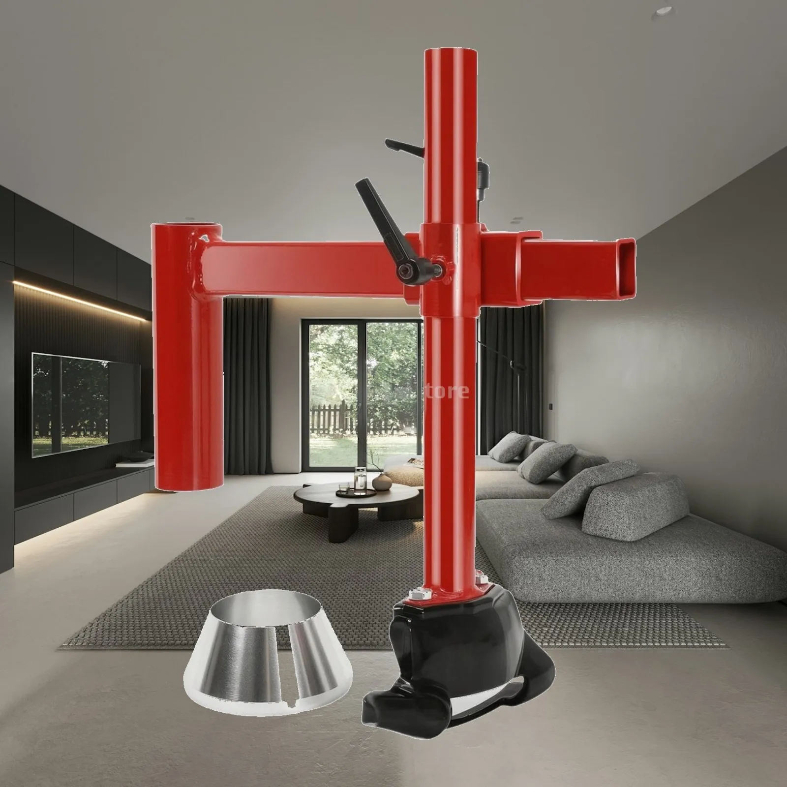 Manual Tire Changer Duck Head Adapter Kit Universal Manual Tire Changer with Silver Cone Duck Head Adapter Kit Heavy Duty