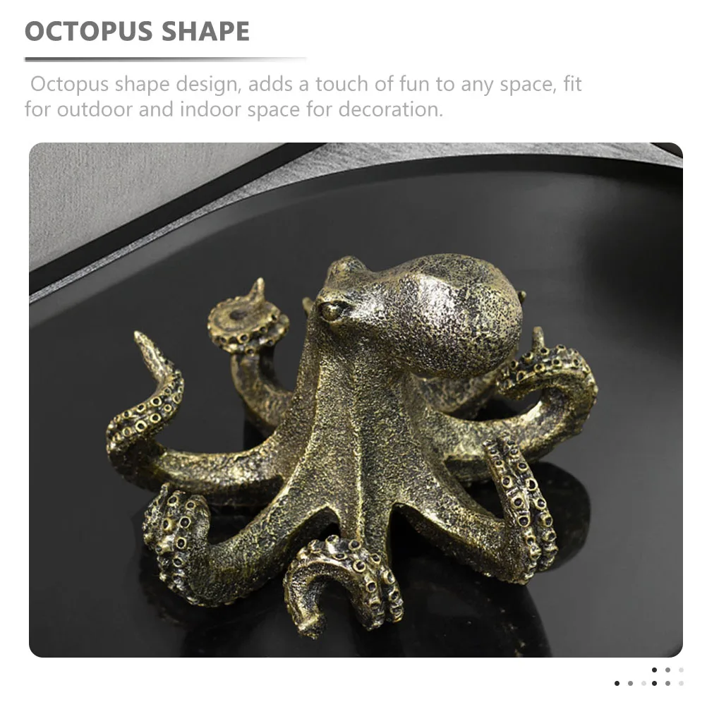 

Octopus Decor Resin Sturdy Nautical Statue Home Garden Yard Ocean Decoration Outdoor Indoor Octopus Decor Yard Decorations