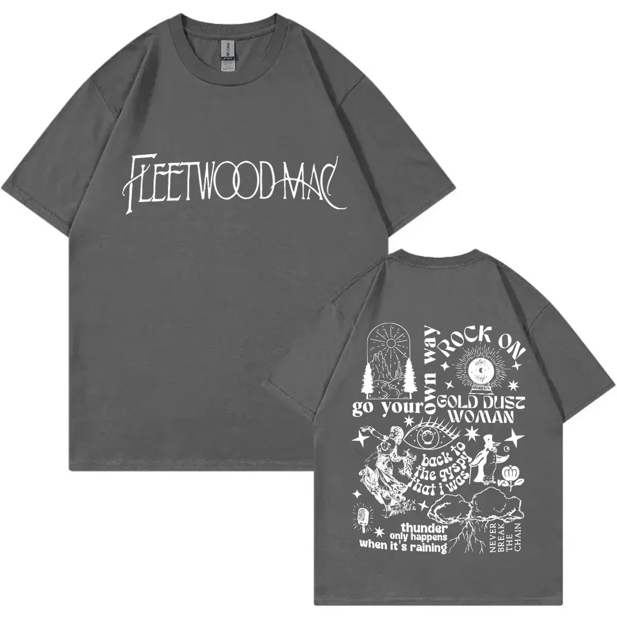 Fleetwood Mac Band Tour 2024 Graphic T Shirts Men Women Rock Hip Hop Short Sleeve T-shirt Street Fashion Trend Vintage T-shirts