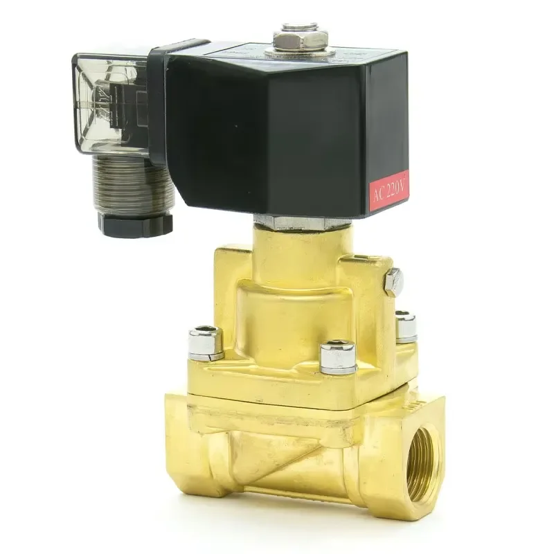 Hoyan PZ-15 1/2inch Brass Electric High Temperature 2 Way Water Steam Solenoid Valve 25Bar for Hot Water Normal Close 15mm