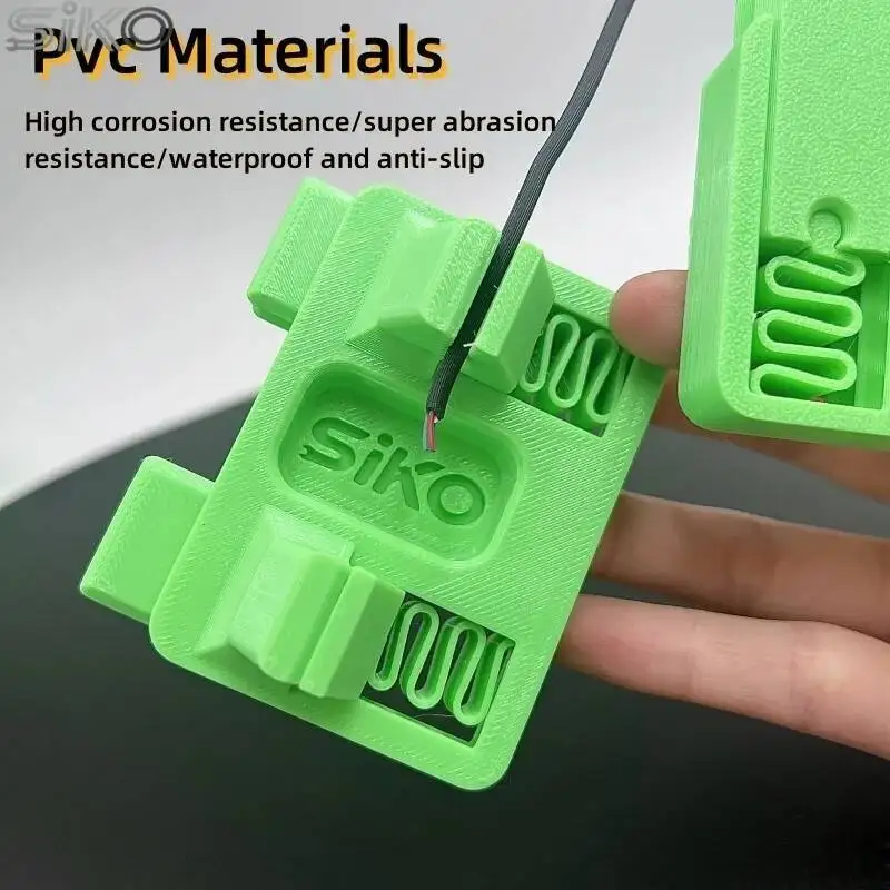 3pcs Heat-Resistant ABS Wire Fixing Kit Green Wavy Spring Holder for Electronics Circuit Board for Precision Electronic Repair