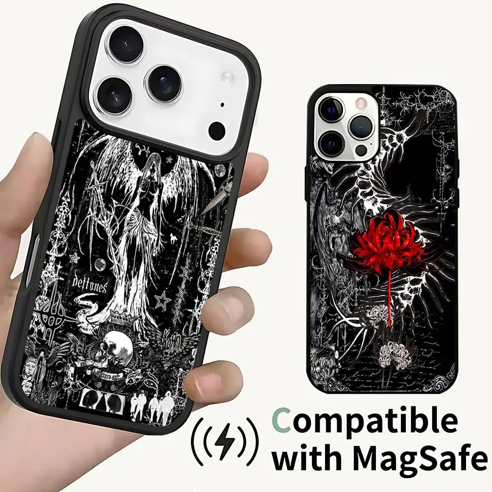 

Gothic Coquette Cyber Sigilism Cross Magnetic Case: Compatible with IPhone 17,16,15,14,13,12,11,Pro,Max,Plus,Mini,SE4,E