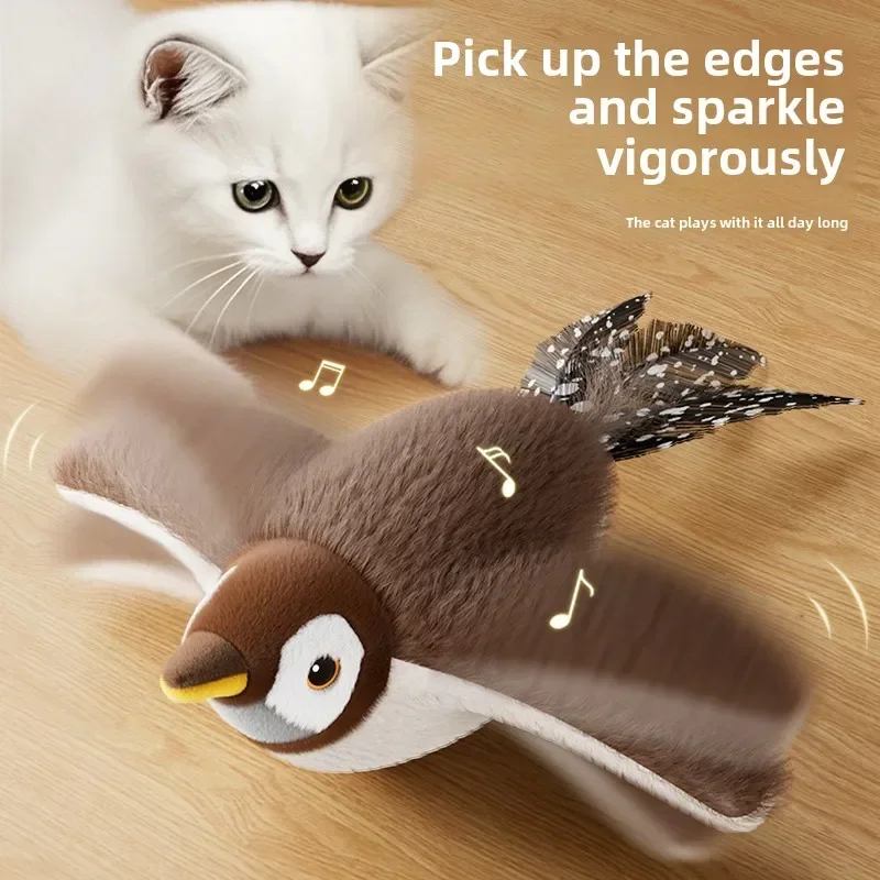 Shaking bird electric cat toy simulation bird hunting toy self-hi artifact automatic cat teaser