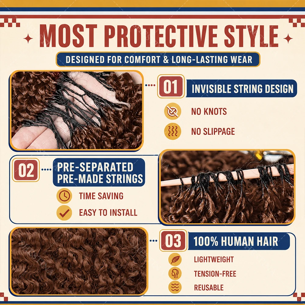 Dark Brown Brazilian Virgin Human Hair Afro Kinky Curly Feather Crochet Human Hair Extensions Small Spirals Curly With Exquisite Miracle Knots Crochet Bundles #4 Chocolate Brown 100% Human Hair Pixie Curly Lightweight Crochet Bundles For Boho Braids