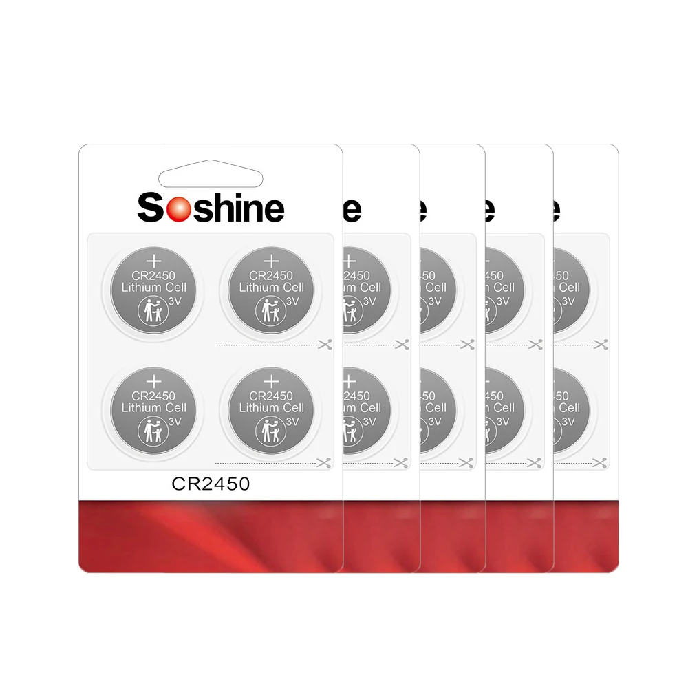 

3V CR2450 Lithium Coin Button Batteries 600mAh 5029LC LM2450 DL2450 CR2450N BR2450 for Watches Remote Controls Electronic Device