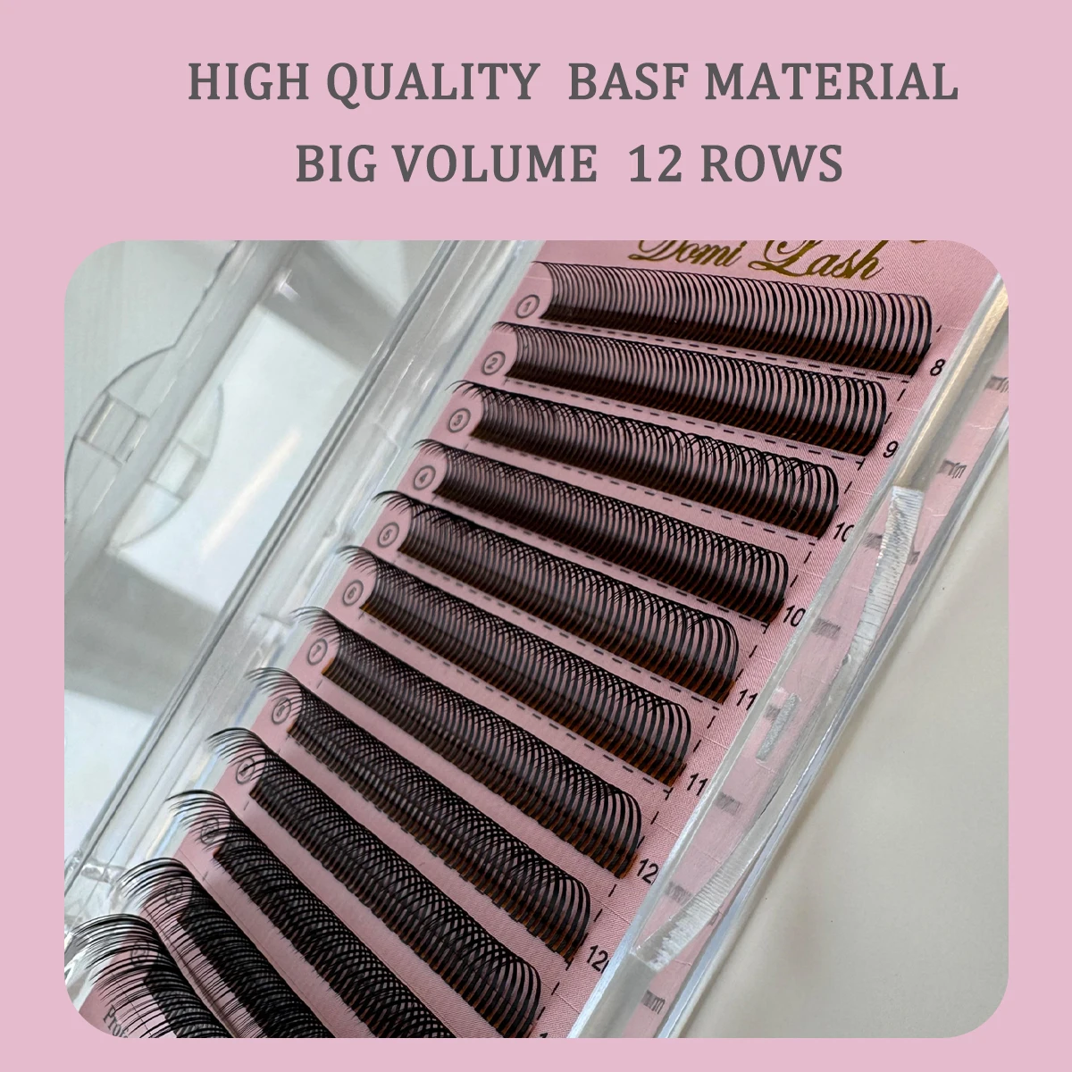 Domi 5D Flower Lashes Eyelash Extensions Coffee Spike Fluffy Volume Fans Wispy Premade Clusters Fairy Flora Lashes for Beauty