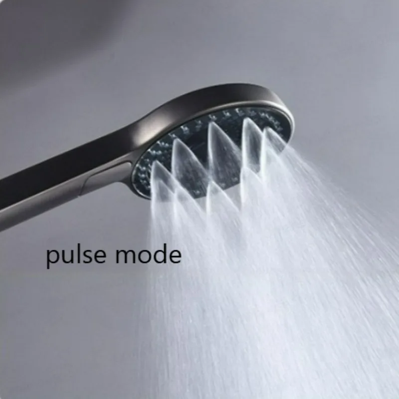 Concealed Wall Mount Thermostatic Shower Set Hidden Embedded in-wall Shower Fixture System with Handheld and Top Spray