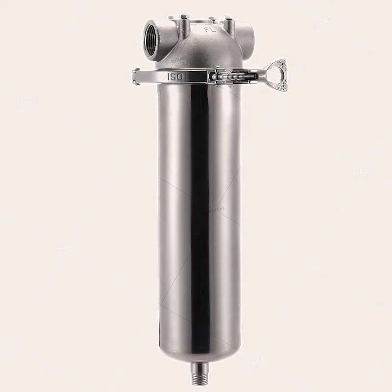 20 Inch 2.5 Inch 304 Stainless Steel Pre-Filter Housing Water Sediment Spin-On